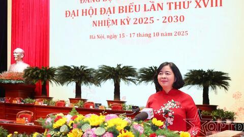 75 đồng chí được bầu vào Ban Chấp hành Đảng bộ thành phố Hà Nội lần thứ XVIII, nhiệm kỳ 2025-2030 với số phiếu tập trung, tỷ lệ cao