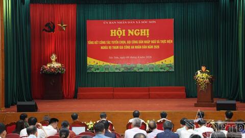 Xã Sóc Sơn tổng kết công tác tuyển quân năm 2026