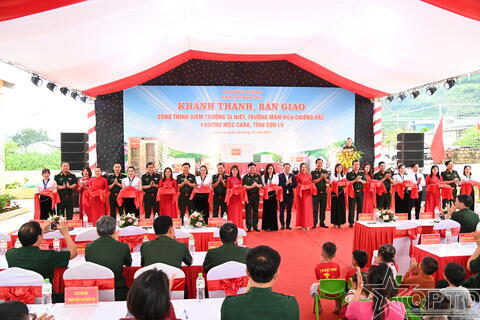Khối thi đua số 2, Bộ Quốc phòng khánh thành, bàn giao điểm trường Ta Niết, Trường mầm non Chiềng Hắc, tỉnh Sơn La