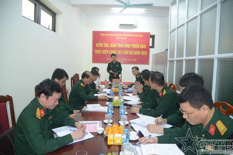 Kiểm tra, nắm tình hình triển khai thực hiện công tác cán bộ năm 2026