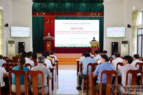 Xã Phúc Sơn triển khai công tác tuyển chọn và gọi công dân nhập ngũ năm 2027