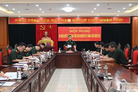 Đảng uỷ Văn phòng ra nghị quyết lãnh đạo thực hiện nhiệm vụ 6 tháng cuối năm 2025