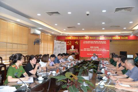 Phường Thanh Xuân tăng cường hiệp đồng phòng thủ dân sự năm 2026
