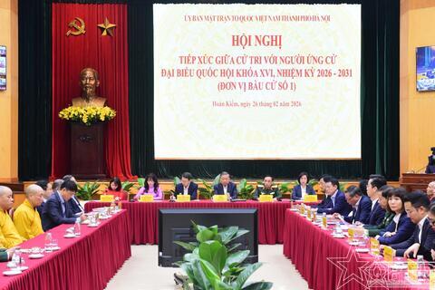 Tổng Bí thư Tô Lâm và các ứng cử viên tiếp xúc cử tri, vận động bầu cử đại biểu Quốc hội khóa XVI tại Hà Nội