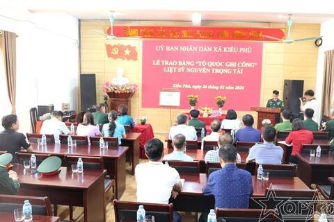 Nguyễn Trọng Tài đã anh dũng hy sinh khi mới tròn 20 tuổi