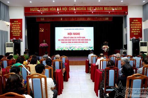 Phường Hồng Hà hoàn thành 100% chỉ tiêu tuyển quân năm 2026