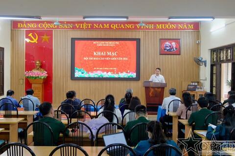 Khối thi đua số 11 tổ chức Hội thi Báo cáo viên giỏi