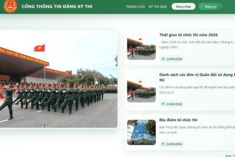 Bộ Quốc phòng hướng dẫn đăng ký thi đánh giá năng lực