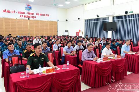 Xã Hưng Đạo: Bế mạc lớp bồi dưỡng kiến thức QP&AN đối tượng 4 và công bố quyết định cán bộ Thôn đội trưởng năm 2026