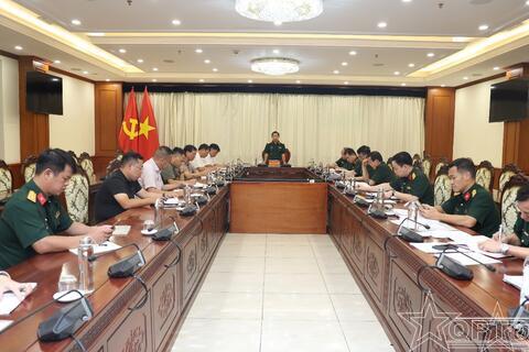 Họp Ban Quản lý dự án đầu tư xây dựng doanh trại Trung đoàn 692