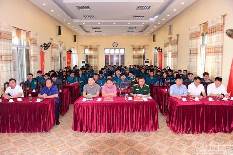 Ban CHQS huyện Quốc Oai huấn luyện dân quân năm thứ nhất