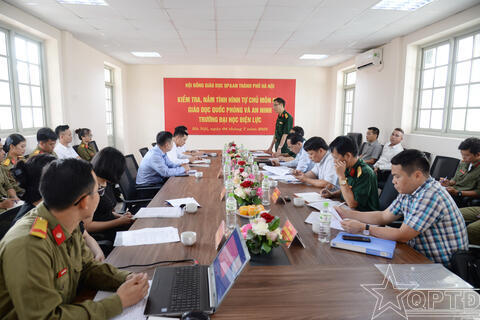 Kiểm tra công tác giáo dục quốc phòng, an ninh