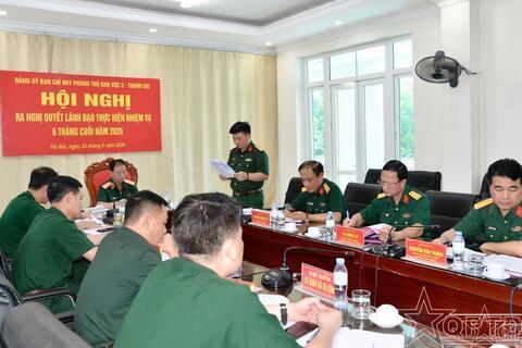 Ban Chỉ huy PTKV 5- Thanh Oai ra Nghị quyết lãnh đạo thực hiện nhiệm vụ 6 tháng cuối năm 2026