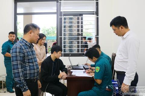 Xã Quốc Oai tổ chức khám sơ tuyển nghĩa vụ quân sự năm 2026