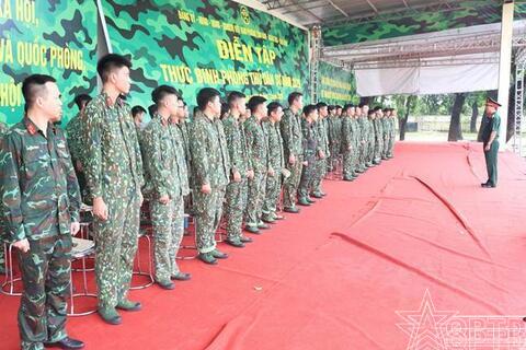 Kiểm tra huấn luyện dự bị động viên tại Ban Chỉ huy PTKV 3 – Hồng Hà