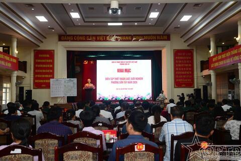 Phường Sơn Tây khai mạc Diễn tập Thiết quân luật, giới nghiêm năm 2026