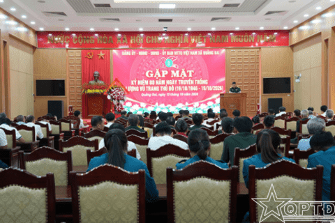 Xã Quảng Oai gặp mặt kỷ niệm 80 năm Ngày truyền thống LLVT Thủ đô