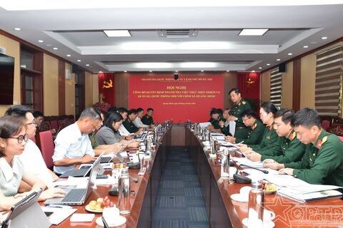 Công bố quyết định thanh tra việc thực hiện nhiệm vụ quân sự, quốc phòng đối với UBND xã Quang Minh