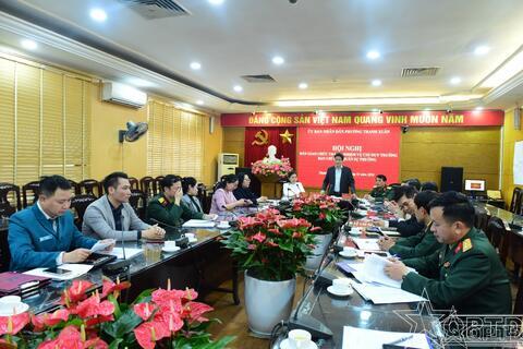 Phường Thanh Xuân: Bàn giao nhiệm vụ Chỉ huy trưởng Ban CHQS