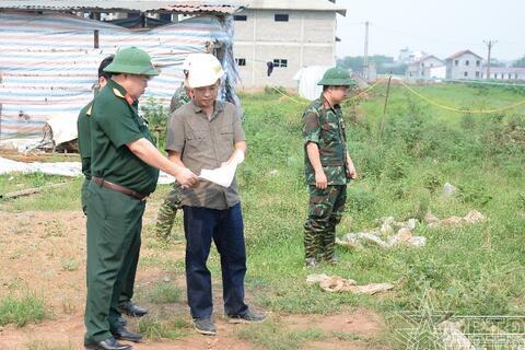 Kiểm tra tiến độ thi công dự án doanh trại Trung đoàn 692