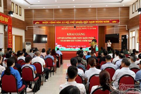 Phường Phú Thượng khai giảng lớp bồi dưỡng kiến thức QP&AN đối tượng 4 năm 2026