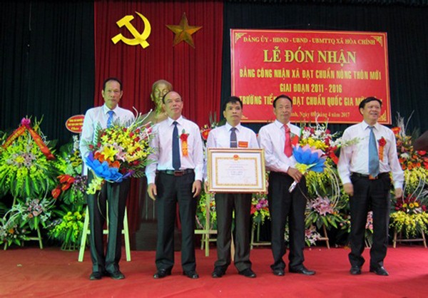 Xã Hòa Chính đạt chuẩn Nông thôn mới